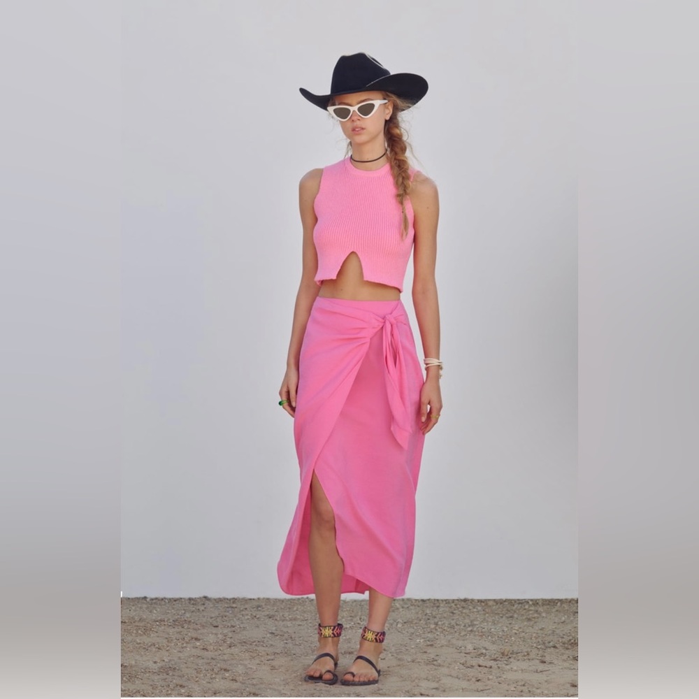 Zara Knotted MIDI Skirt
